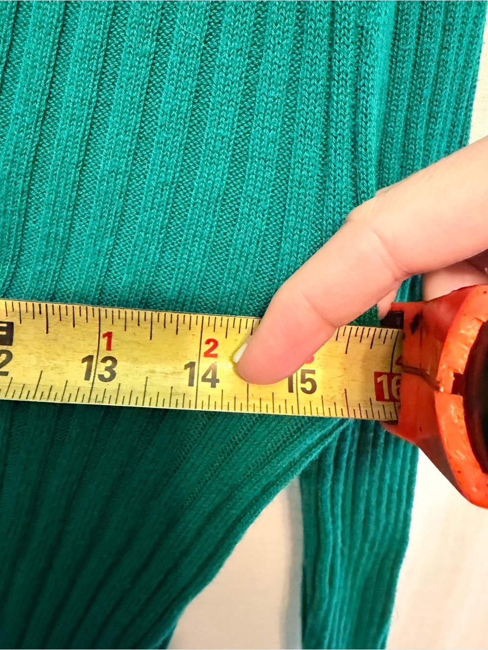 dip Emerald Ribbed V-Neck Button Cardigan - Picture 8 of 10